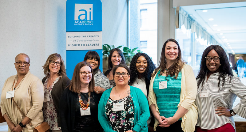 Group of women at an Academic Impressions Conference